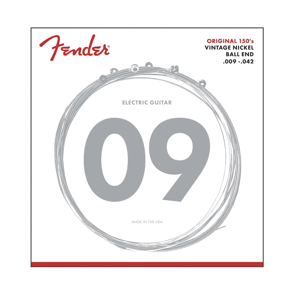 0730150403 150L SET DE CUERDAS P/ GUIT. ELECTRICA ORIGINAL PURE NICKEL 09-42 FENDER