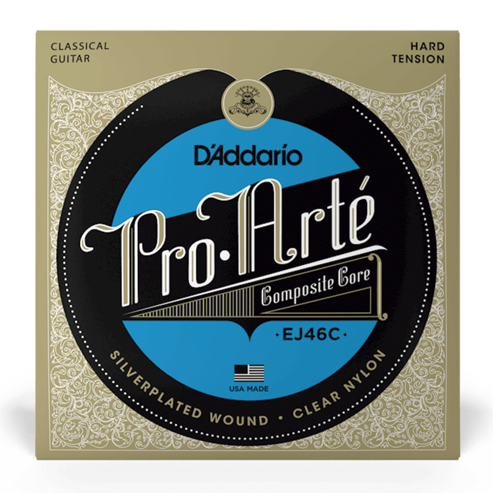 EJ46C SET DE CUERDAS P/ GUIT CLASSICA NYLON HARD TENSION PROARTE COMPOSITE DADDARIO