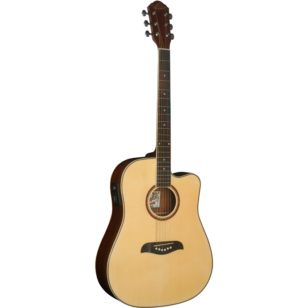 OG2CE GUIT. ELECTROACUST. DE METAL DREADNOUGHT CATALPA NAT OSCAR SCHMIDT
