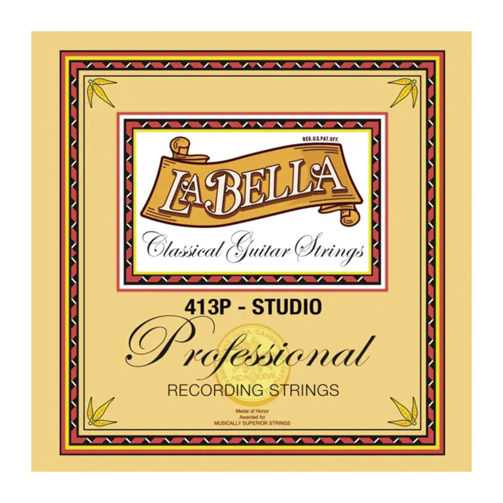 413P JUEGO DE CUERDAS NYLON P/GUITARRA ACUSTICA LA BELLA