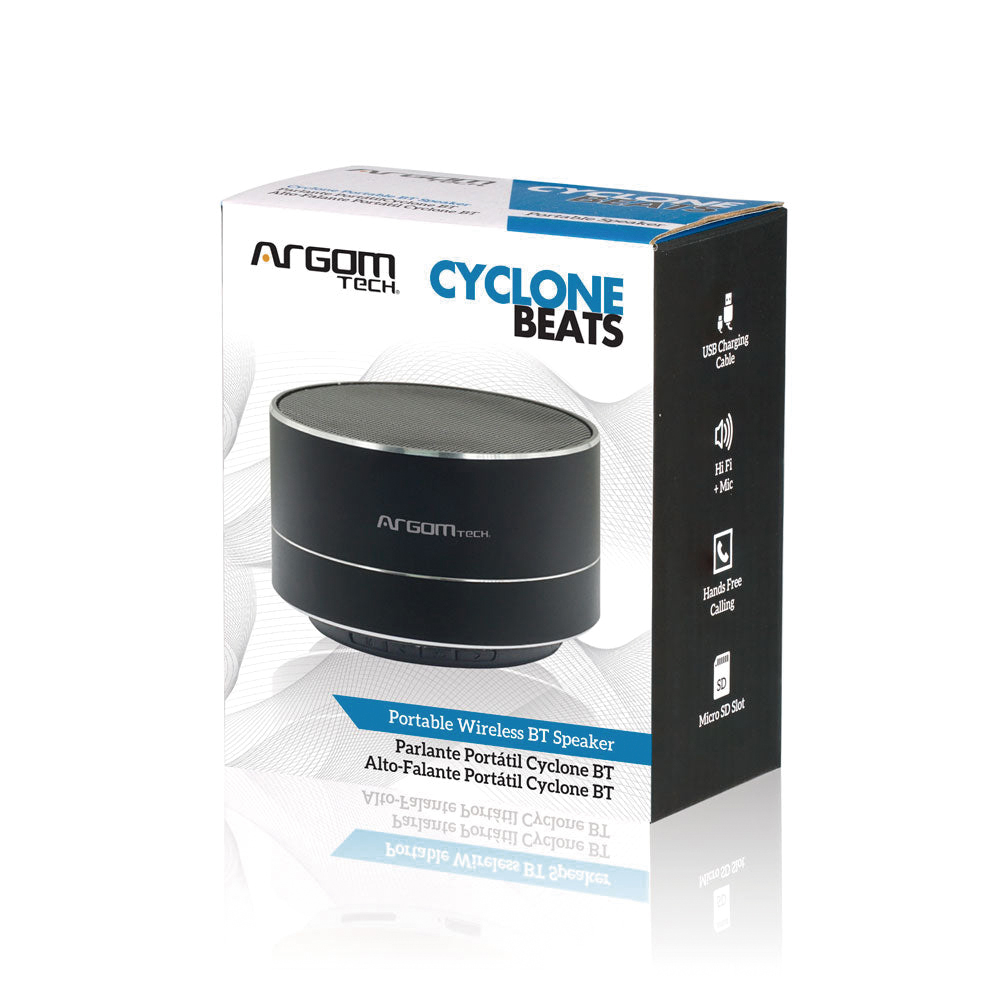 ARG-SP-2803BK - SPEAKER CYCLONE ARGOM WIRELESS BT BLACK