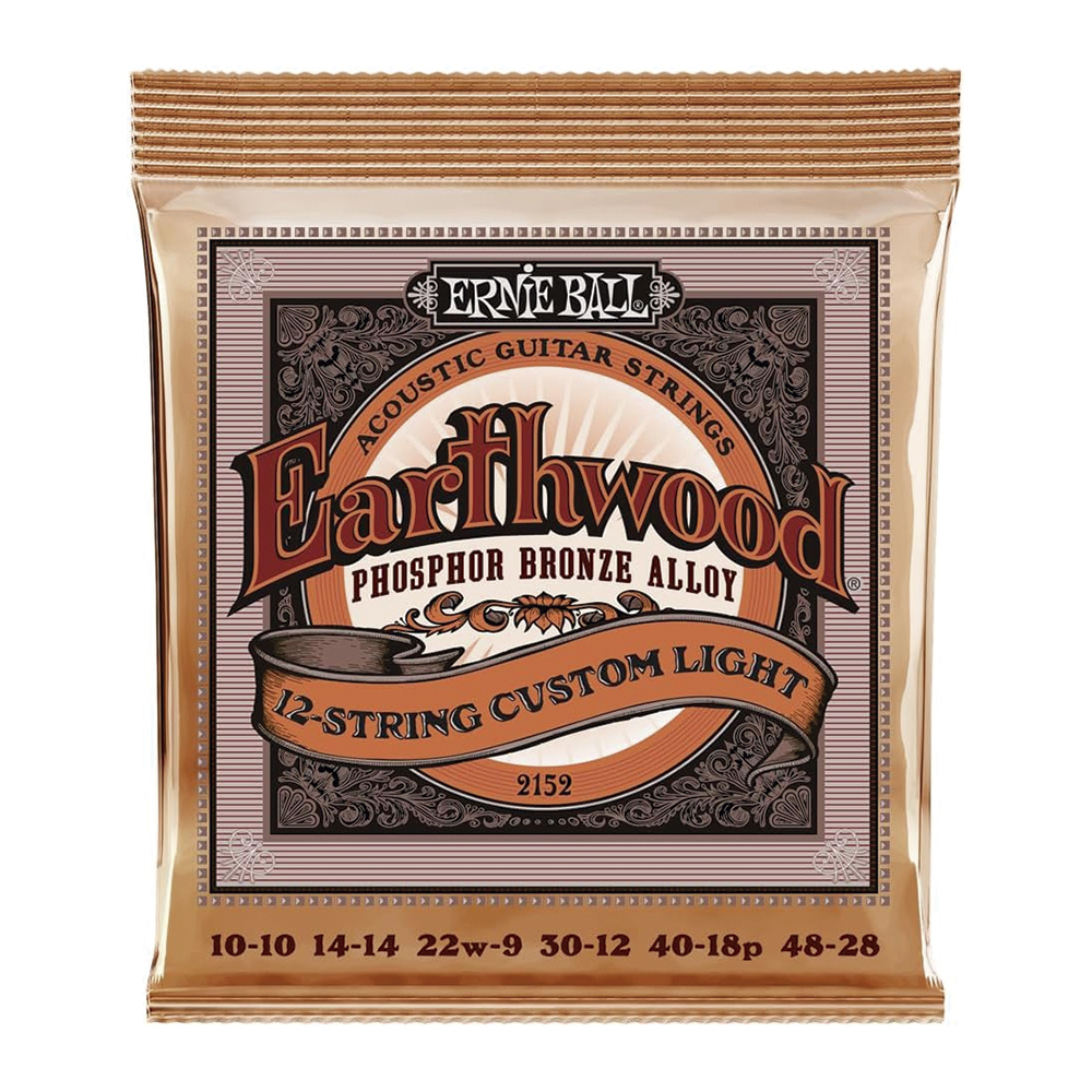 P02152 SET DE CUERDAS P/GUIT. ACUST. 12 CUERDAS EARTHWOOD PHZ BRZ CUST. LIGHT ERNIE BALL