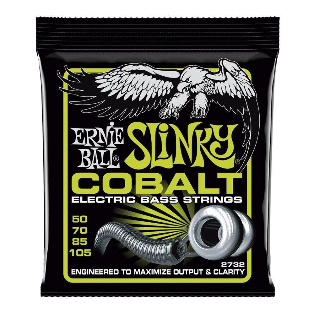 P02732 SET DE CUERDAS P/BAJO ELECT. 4 CUERDAS COBALT SLINKY 50-105 ERNIE BALL