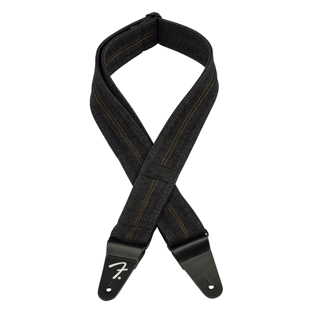 0990638004 CINCHA P/INSTRUMENTO WRANGLER WASH BLACK DENIM STRAP FENDER