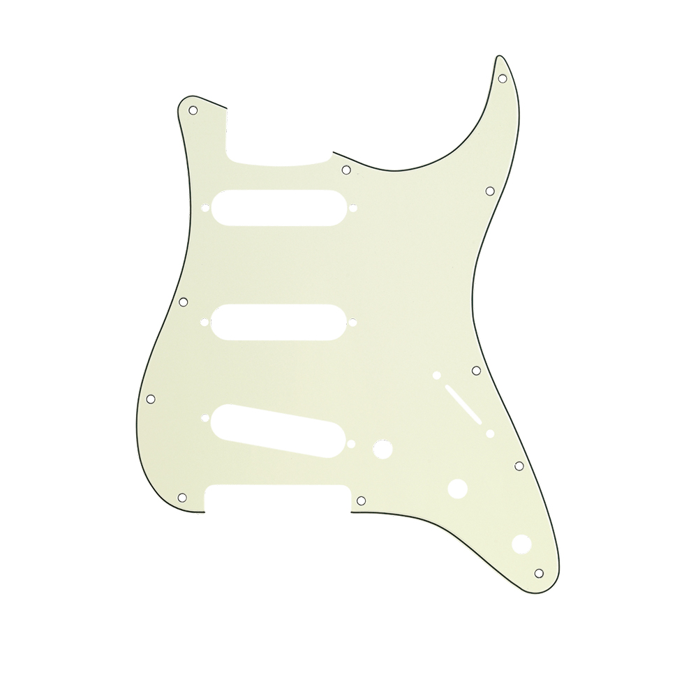 0992144000 CARATULA P/GUIT. ELECT. STRAT SSS 11-HOLE 3P MIN GREEN ORIGINAL FENDER