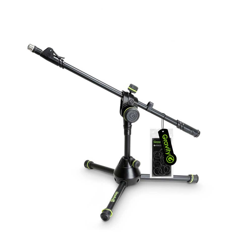 GMS3122HDB PEDESTAL P/MICROFONO DE BOMBO O MESA HEAVY DUTTY GRAVITY STANDS
