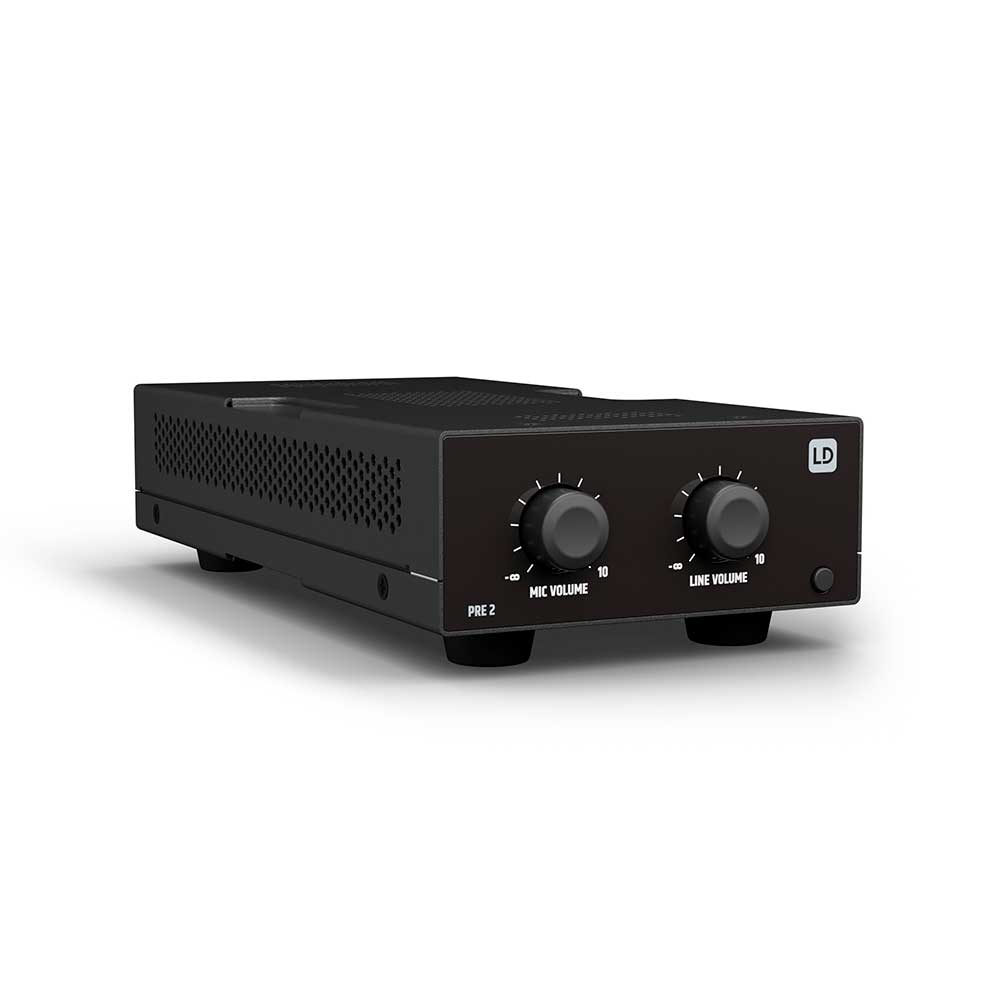 LDPRE2 MIXER DE 2CH BALANCEADO/STEREO P/INSTALACION FIJA LD SYSTEMS