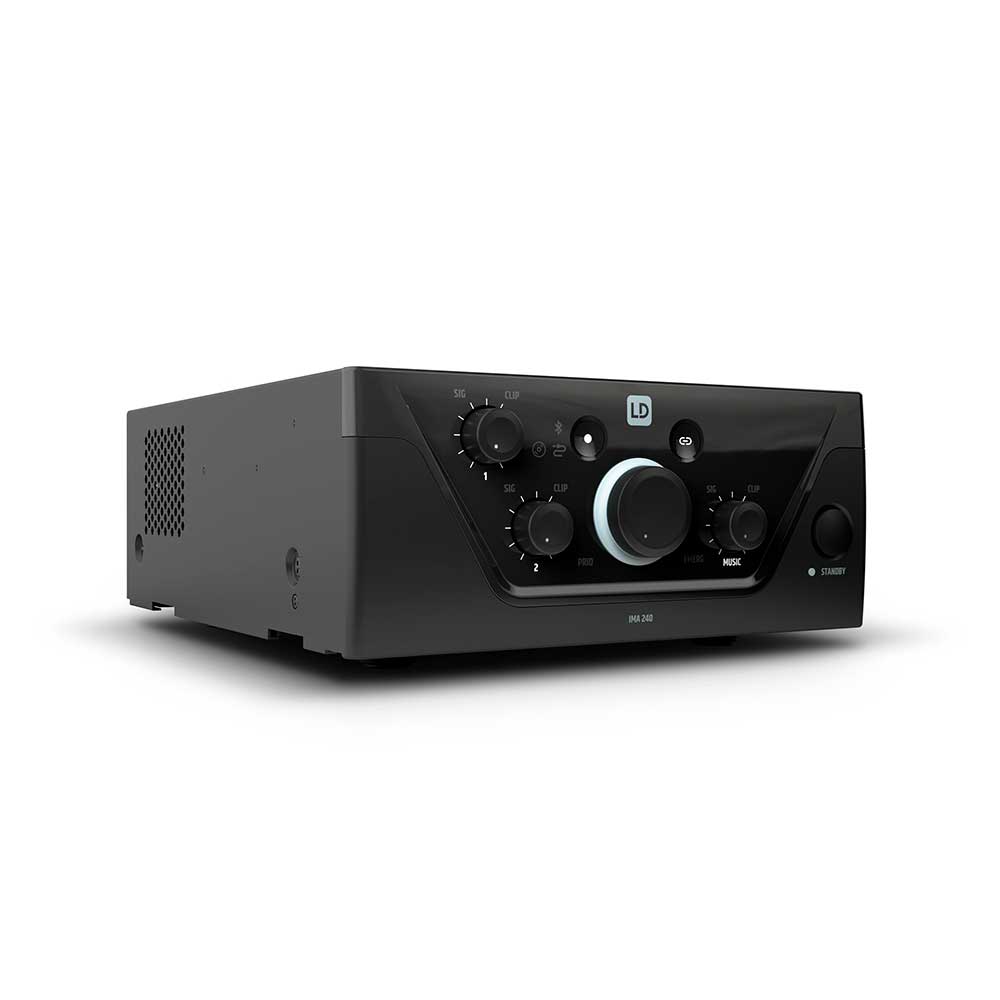 LDIMA240INT AMPLIFICADOR C/MIXER INTEGRADO BLUETOOTH P/INSTALACION 240W 4 OHMS 70V LD SYSTEMS