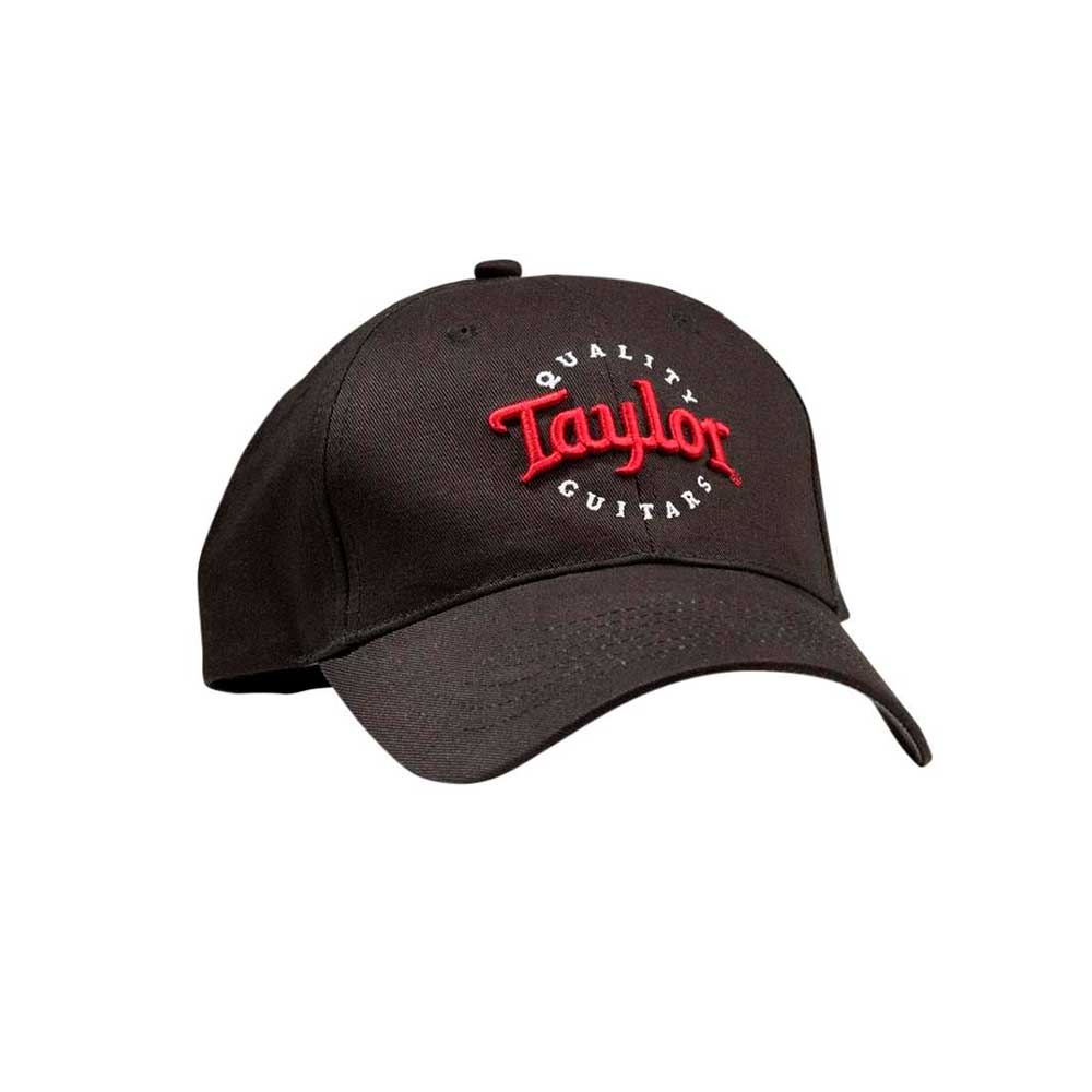 00378 GORRA BLACK CAP RED/WHITE LOGO ORIGINAL TAYLOR GUITARS
