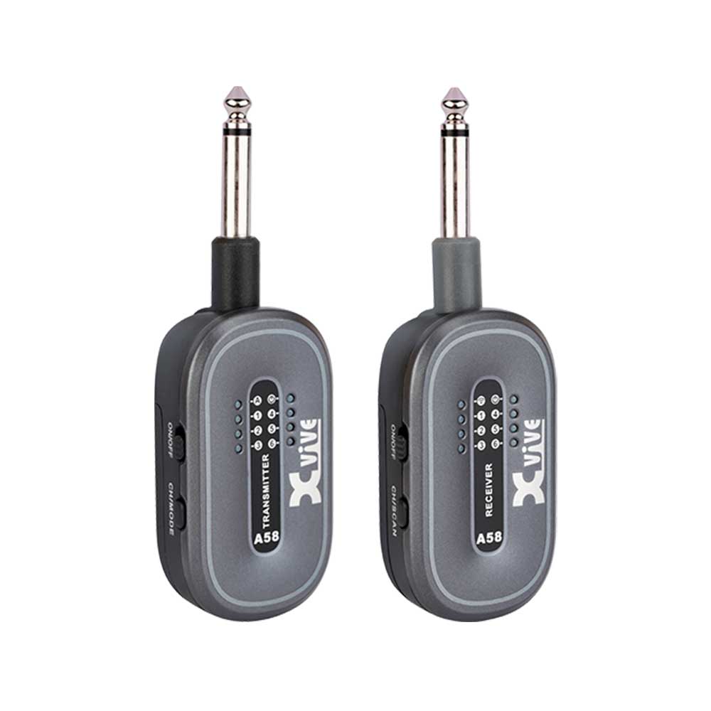 A58 SISTEMA INALAMBRICO P/INSTRUMENTO 5.8GHZ DE 1/4 A 1/4 XVIVE