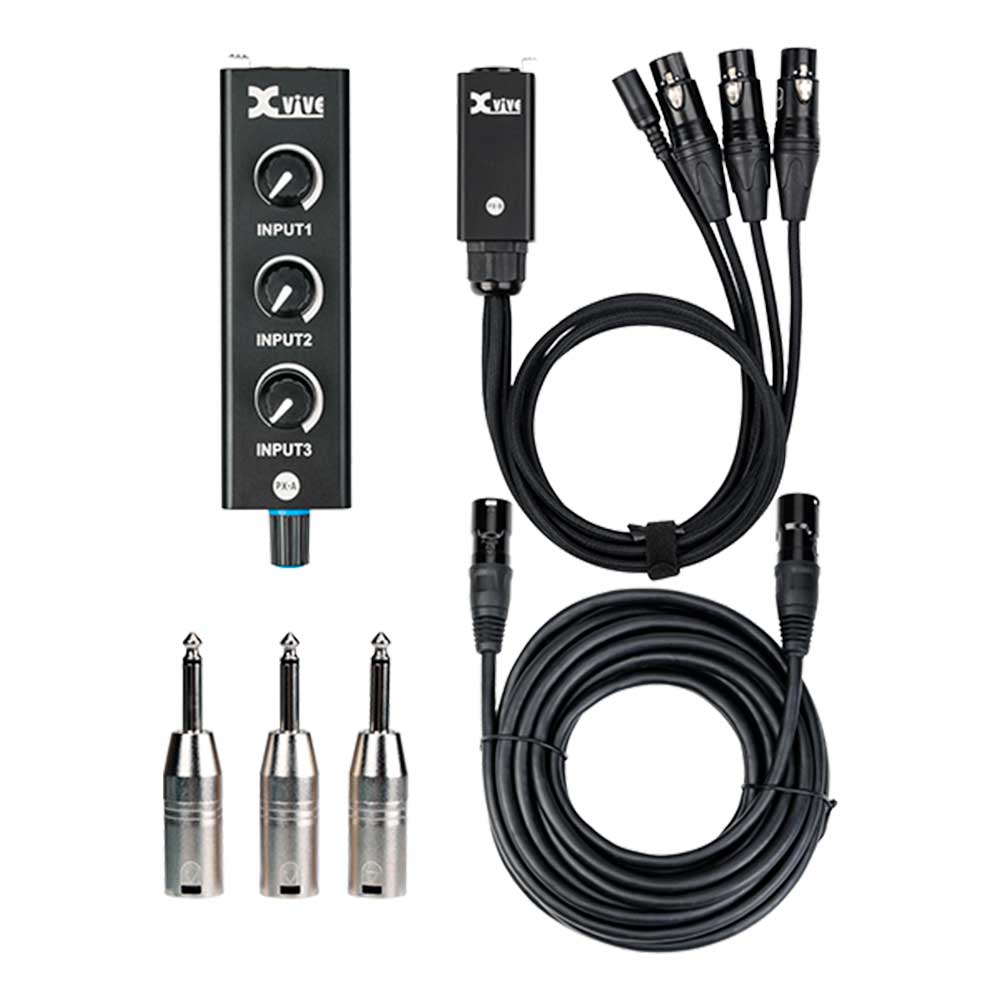 PX SISTEMA DE MONITOREO PERSONAL STEREO 3CH XLR INPUT / CAT5E OUTPUT XVIVE