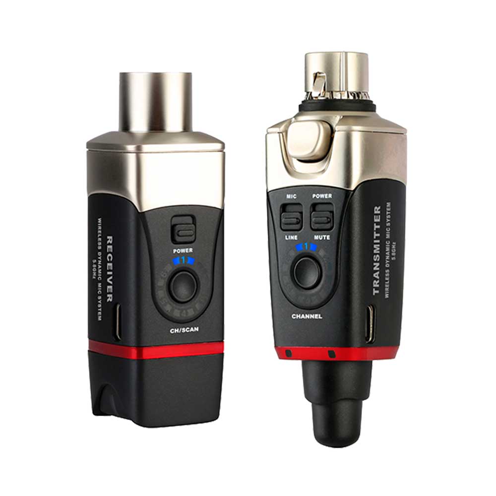 U35 SISTEMA INALAMBRICO P/MICROFONO PLUG ON TRANSMISOR/RECEPTOR 5.8GHZ XVIVE