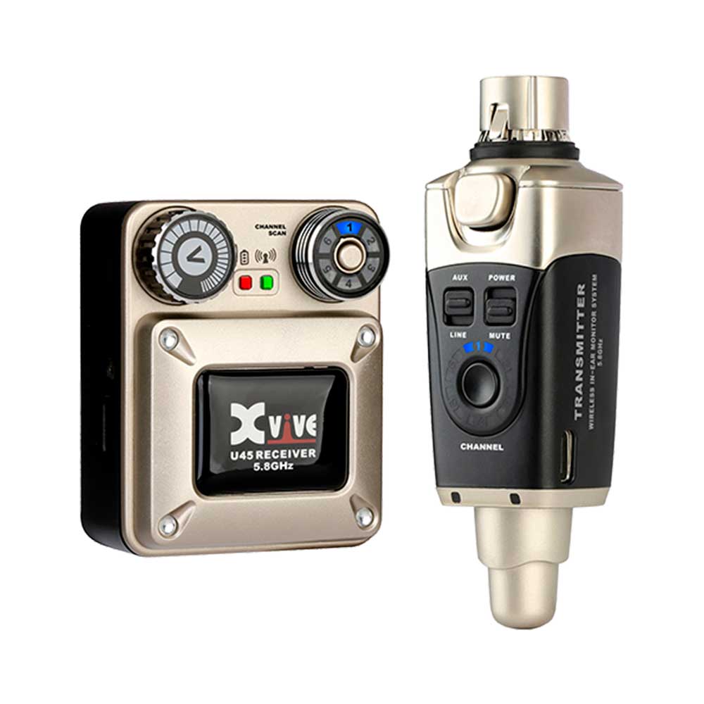 U45 SISTEMA DE MONITOREO PERSONAL IN EAR TRANSMISOR/RECEPTOR 5.8GHZ XVIVE
