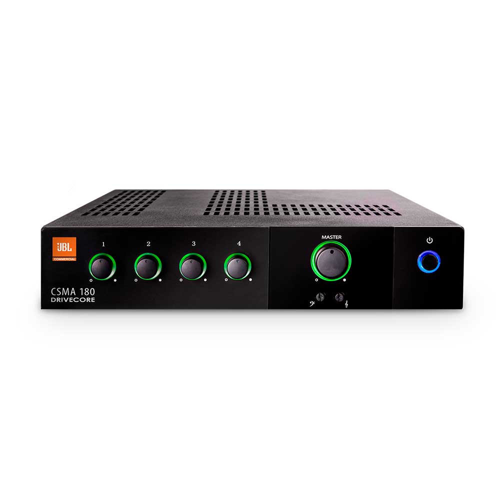 NCSMA180-U-US MIXER AMPLIFICADO 4 ENTRADAS 100V/70V 80WX1 8/4 OHM JBL                               