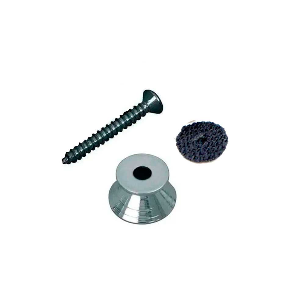 A024MTL-A PLATEADO BOTON P/ CINCHO DE GUITARRA ALICE                                                