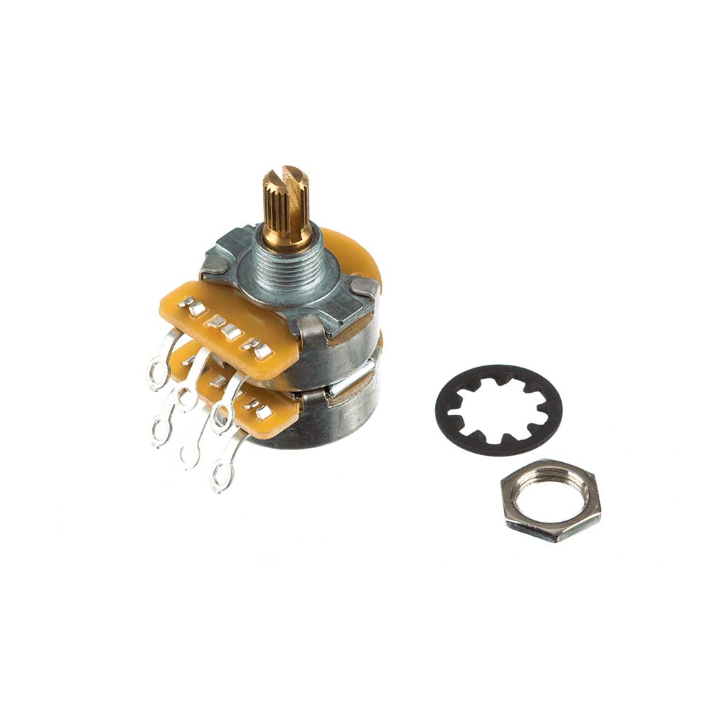 0990847000 POTENCIOMETRO 500K/250K DUAL SPLIT P/PUSH-ON ORIGINAL FENDER
