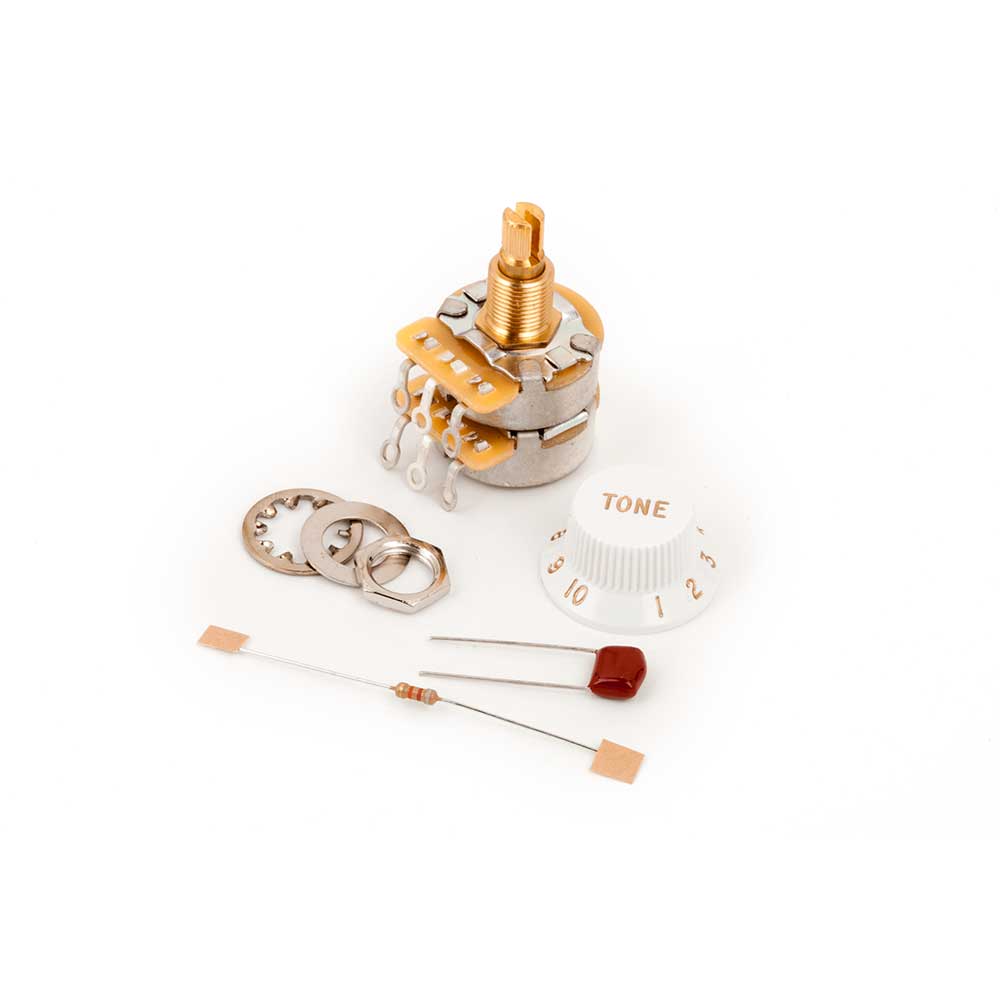 0992052000 KIT TONE CONTROL TBX TREBLE BASS EXPANDER 250K /CAPACITOR /RESISTENCIA/PERILLA ORIGINAL F