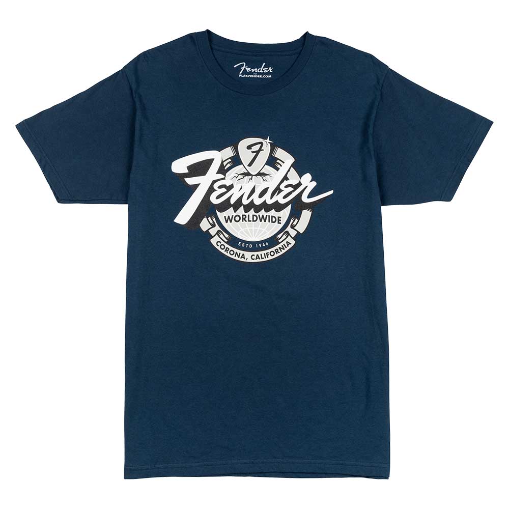 9193822406 CAMISETA WORLD WIDE TEE NAVY MEDIUM ORIGINAL FENDER