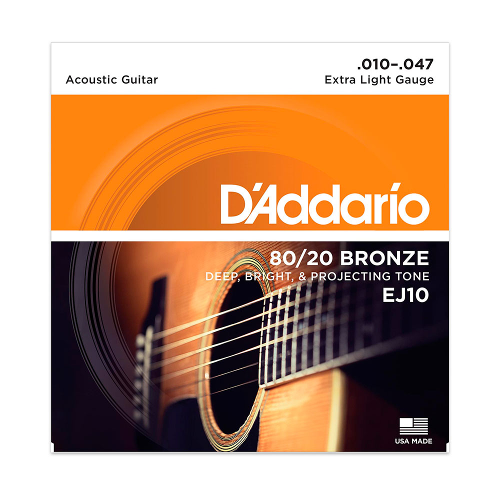 EJ10 SET CUERDAS METAL BRONZE P/ACUSTICA X-LITE DADDARIO