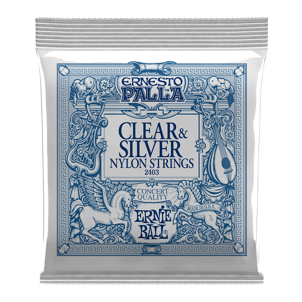 P02403 SET DE CUERDAS P/GUIT. ACUST. NYLON PALLA CLEAR ERNIE BALL