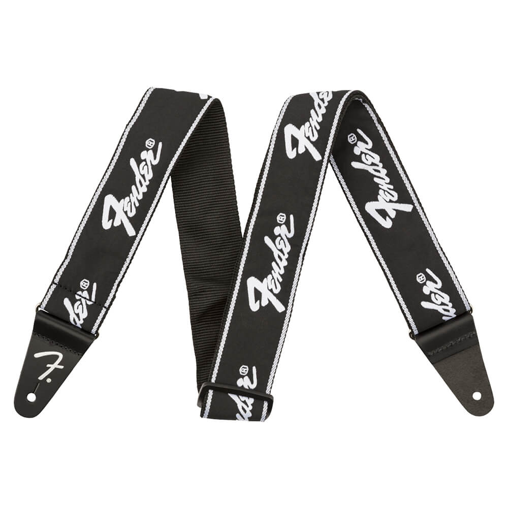 0990671000 CINCHA P/ GUITARA BLACK RUNNING LOGO FENDER                                              