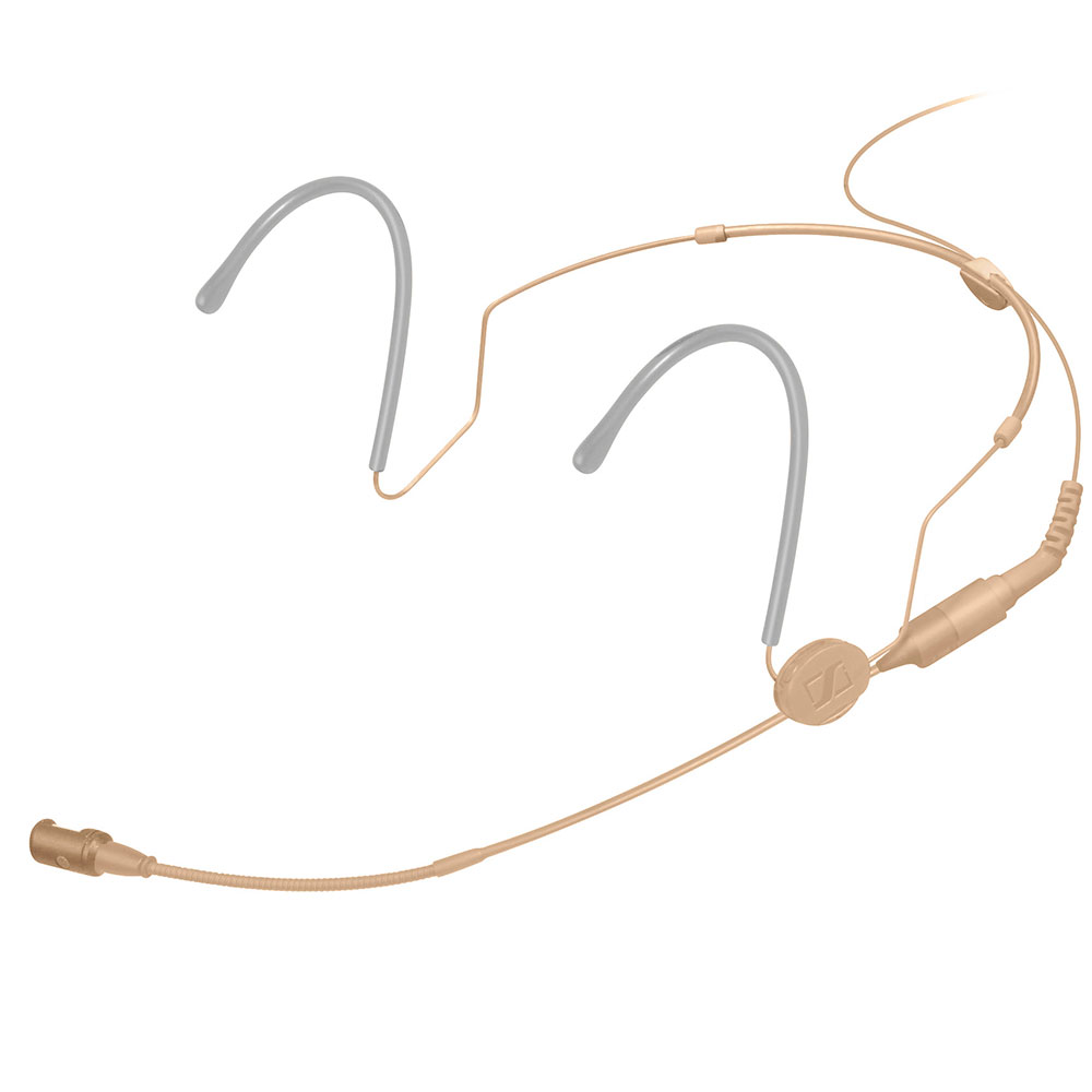 009873 HSP 4-EW-3 MICROFONO DE DIADEMA CARDIOIDE C/ CONECTOR EW BEIGE SENNHEISER