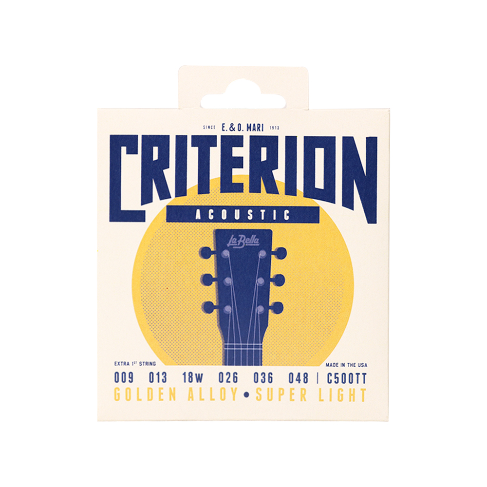 C500TT JUEGO DE CUERDAS METAL P/GUITARRA ACUSTICA LA BELLA