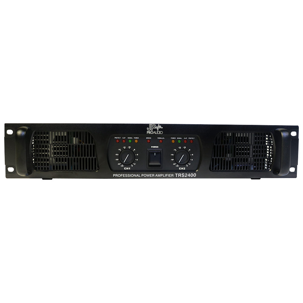 TRS2400 AMPLIFICADOR DE AUDIO 2X700W/ 2X1200W A 8/4OHMS NPG- JP PROAUDIO                            
