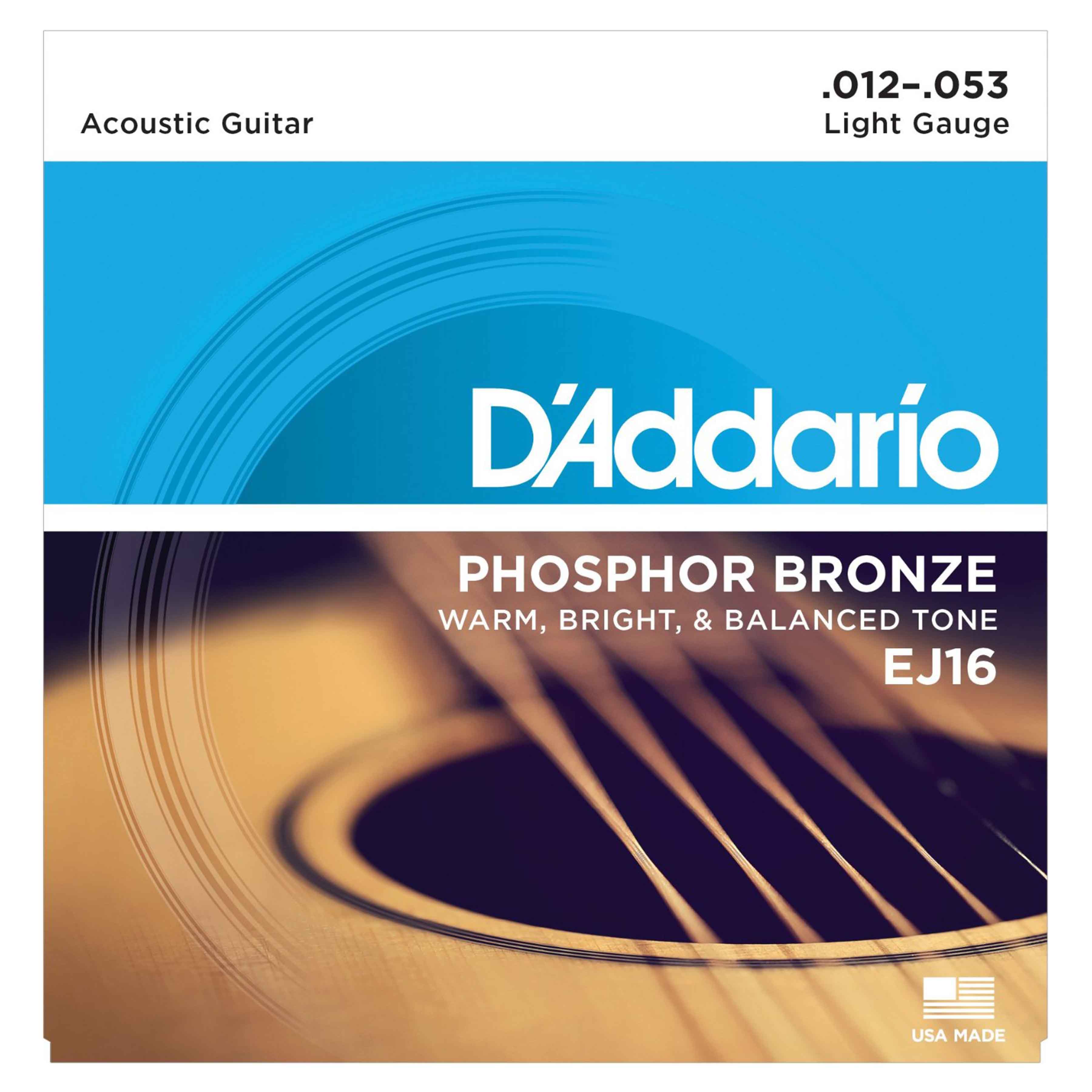 EJ11 SET CUERDAS METAL BRONZE P/ACUSTICA LITE DADDARIO