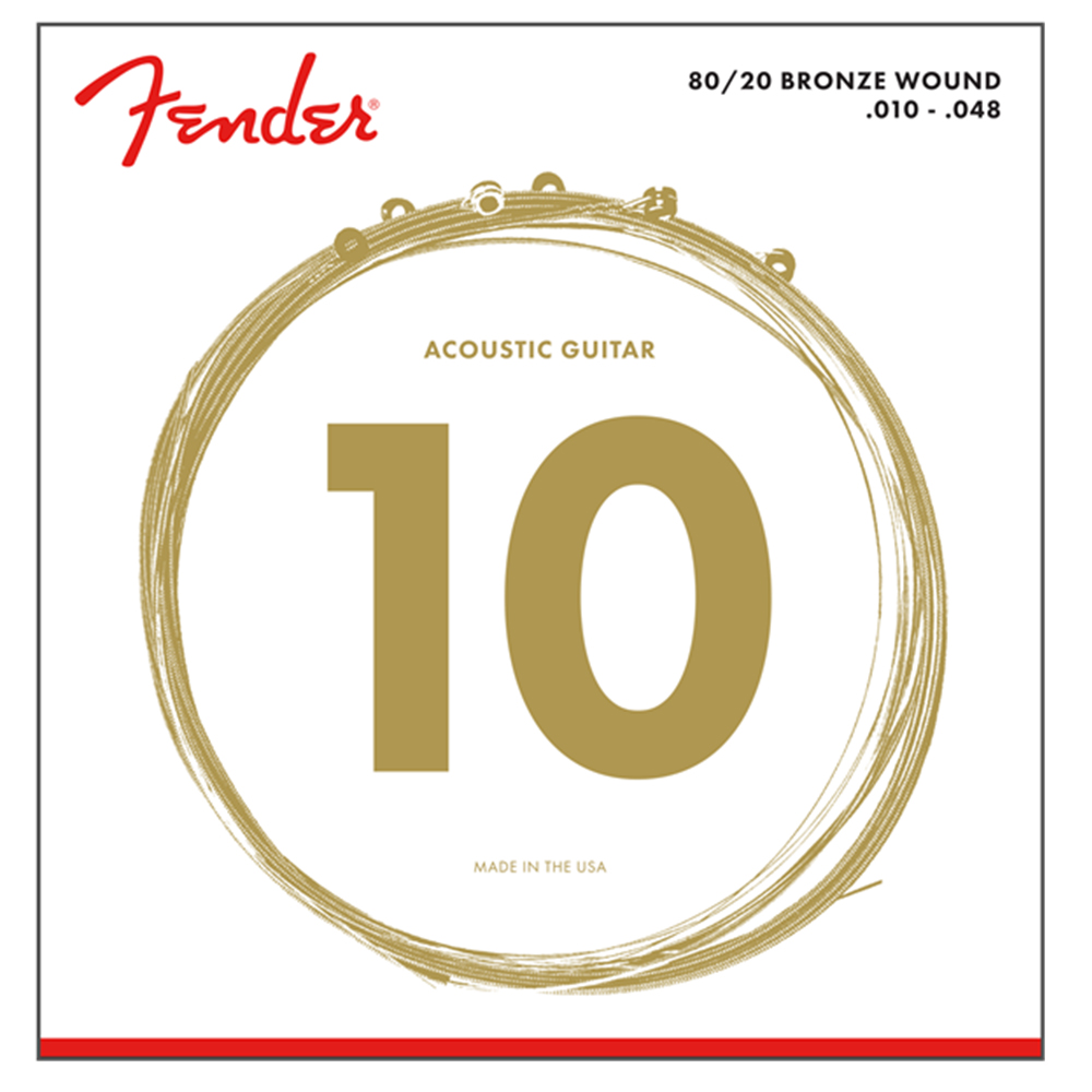 0730070402 70XL JUEGO DE CUERDAS P/ GUIT. ELECTROACUST. 80/20 BRZ FENDER