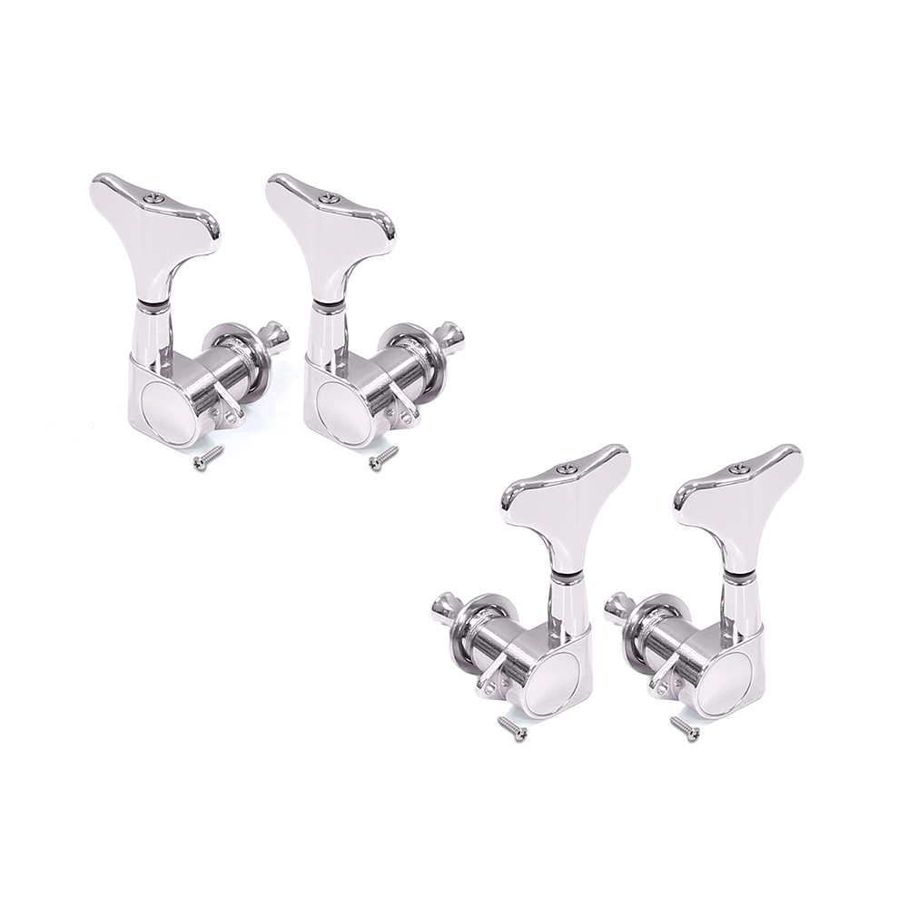 JB15-CR-R2L2 SET DE CLAVIJAS P/BAJO ELECT. 4 CUERDAS ESTANDAR CHROME                                