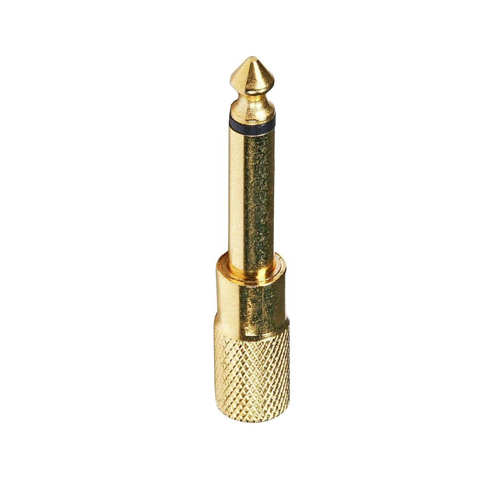 MG-6.35 / 3.5M CONVERTIDOR-ORO / 6.35MM-MONO / 3.5MM-MONO-JACK