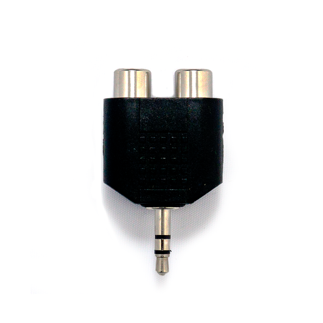 NK-YK-1996 PLUG ADAP. 3.5 ST. 2 RCA JACKS