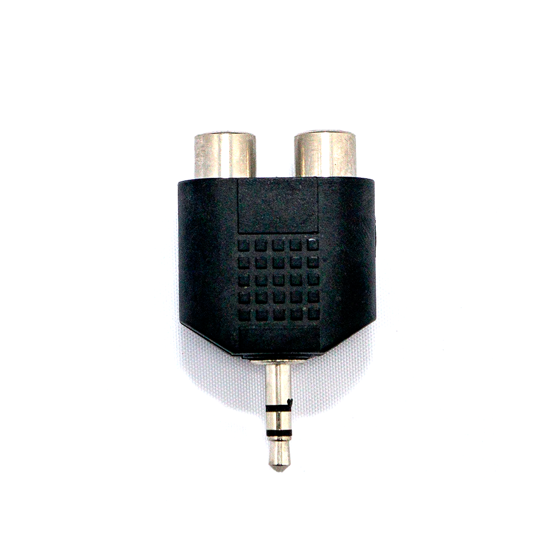 12-0024 / AED-133 2RCA DUAL JACKS / TO 3.5MM PLUG