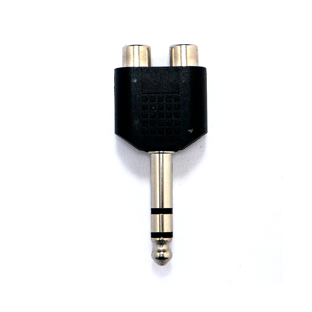 7-JC2226 ADAPTADOR 1 / 4 ST. A 2 RCA JACK.