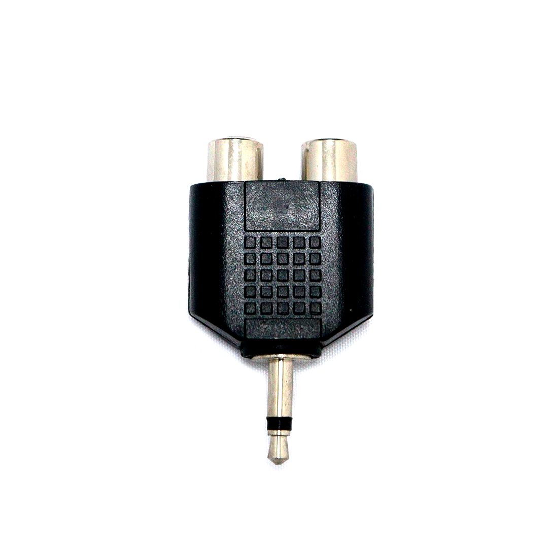 AD-237 ADAPTADOR 2 JACK RCA A PLUG 3.5 MONO