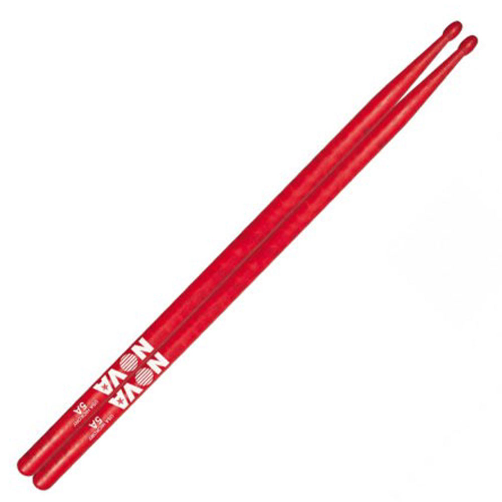N5AR PAR DE BAQUETAS ROJAS PUNTA MADERA NOVA VF