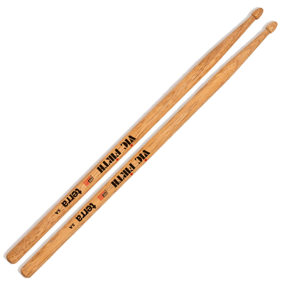 5AT PAR DE BAQUETAS PUNTA MADERA TERRA VIC FIRTH