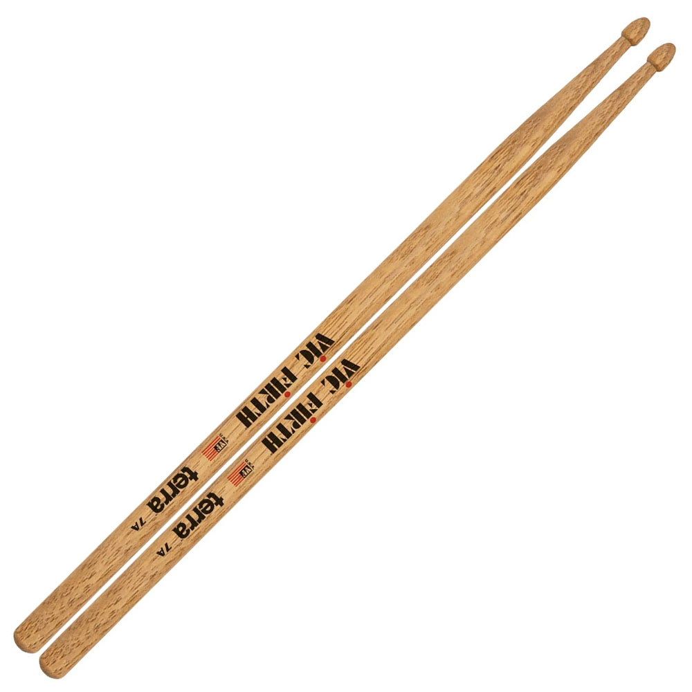 7AT PAR DE BAQUETAS PUNTA MADERA TERRA VIC FIRTH